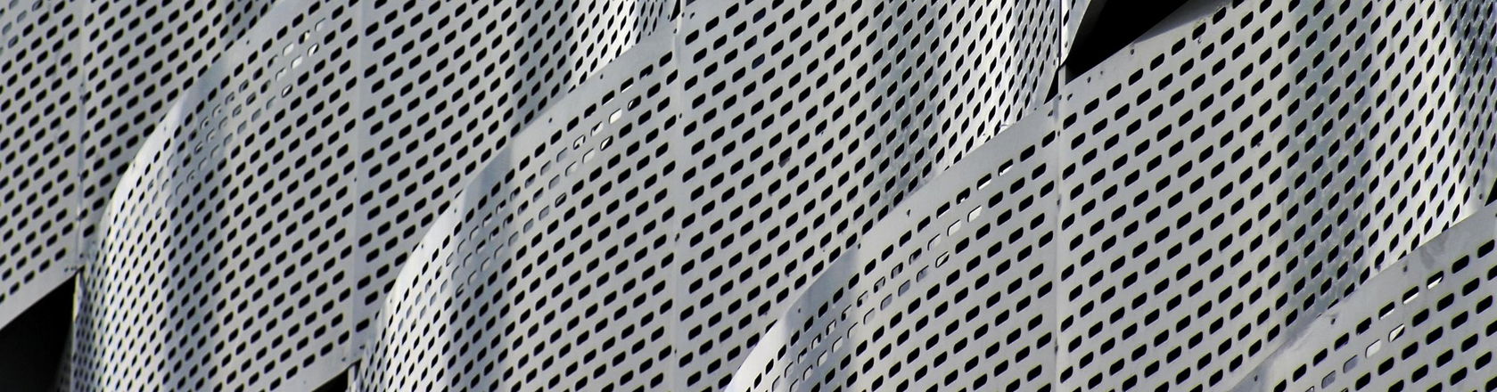 Aluminum abstract silver stripe layers