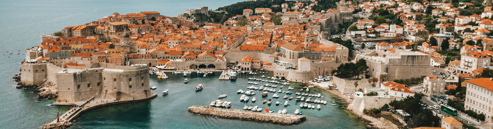 Small Croatian town on the beach
