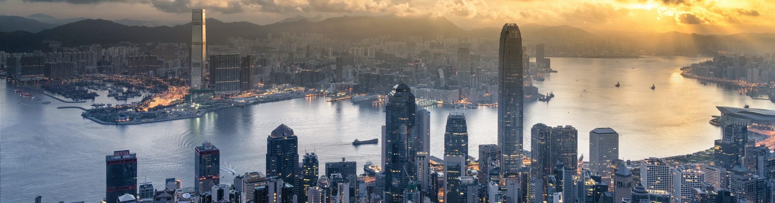 Hong Kong skyline from above