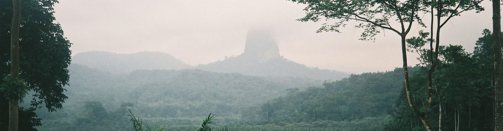 The mountains of Sao tome and principe