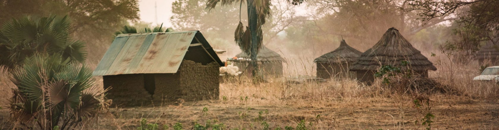 Small huts in South Sudan