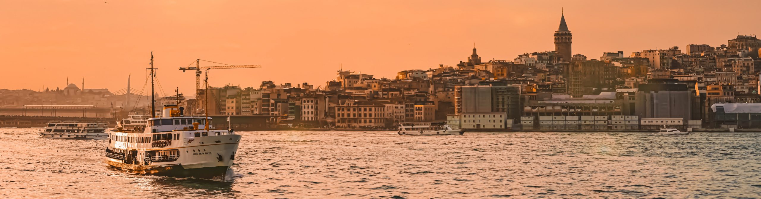 Skyline at golden hour in Turkey