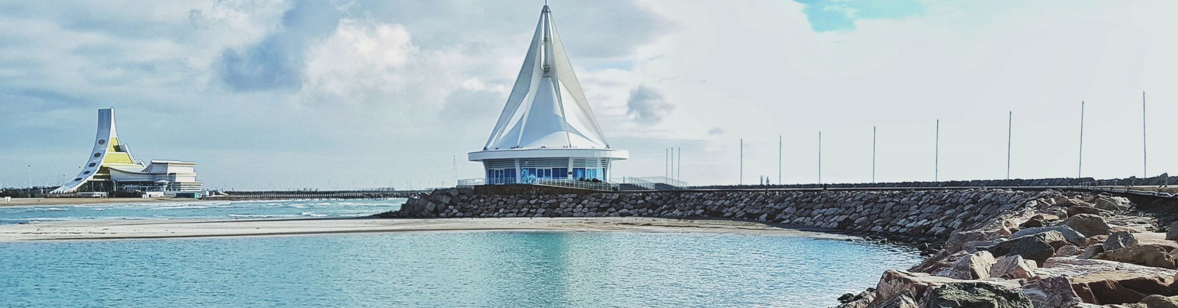 The coast of Turkmenistan