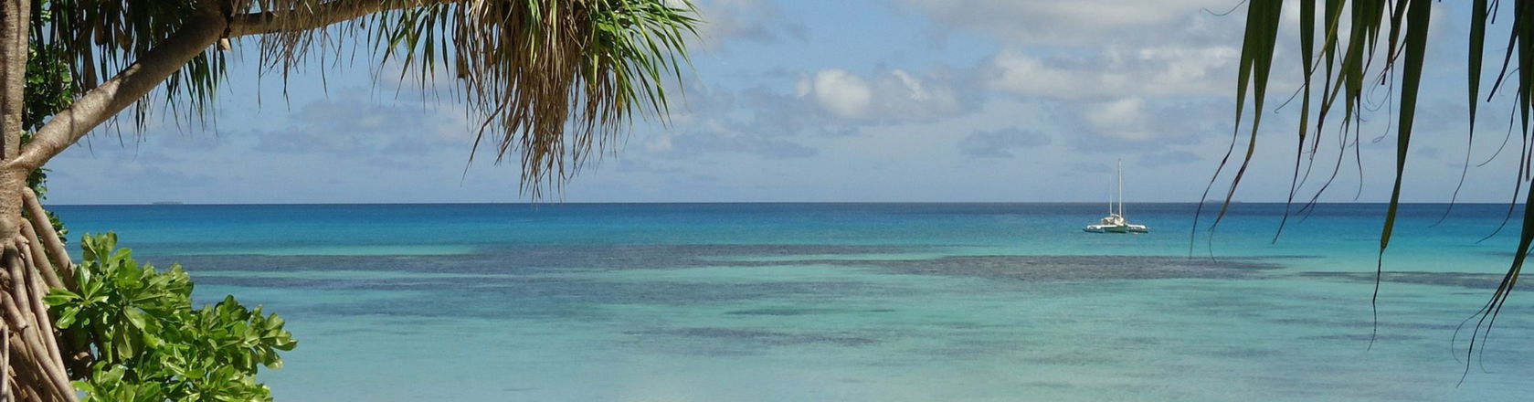 The beach in Tuvalu
