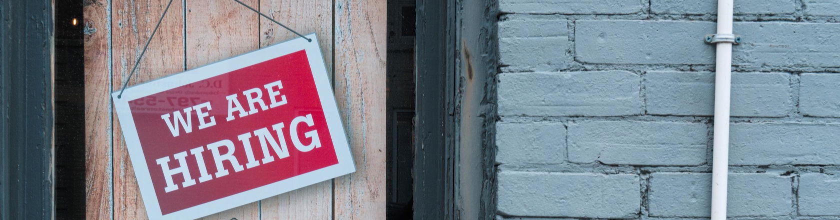 We are hiring sign