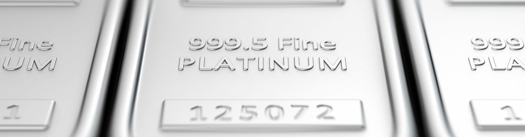 Platinum bars 1000 grams pure platinum