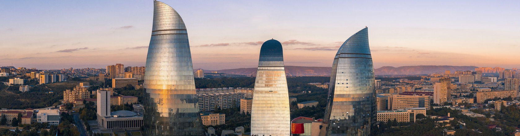 The skyline in Azerbaijan
