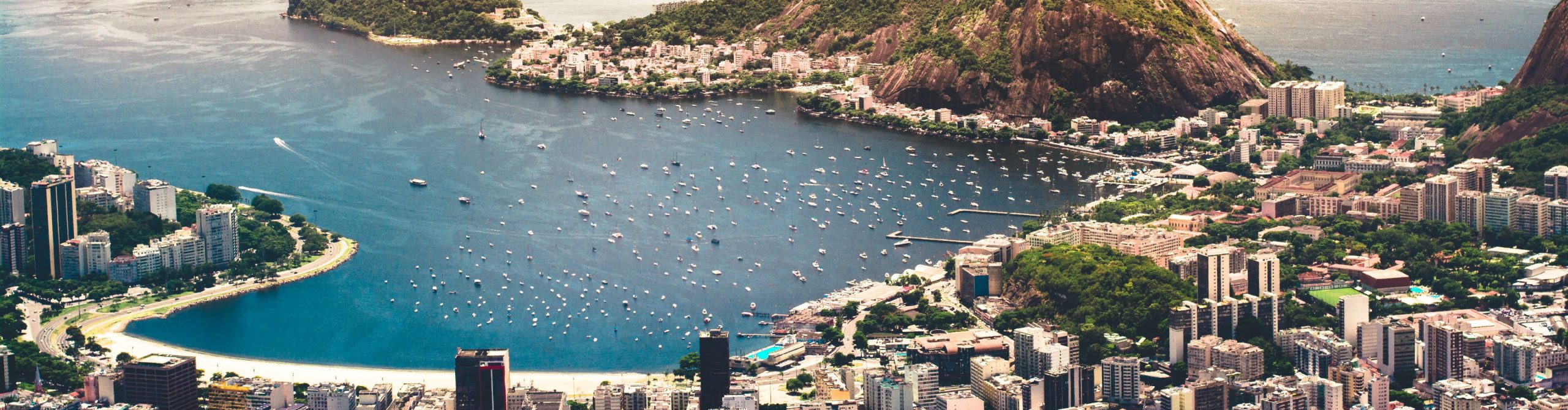 The city on the beach in Brazil