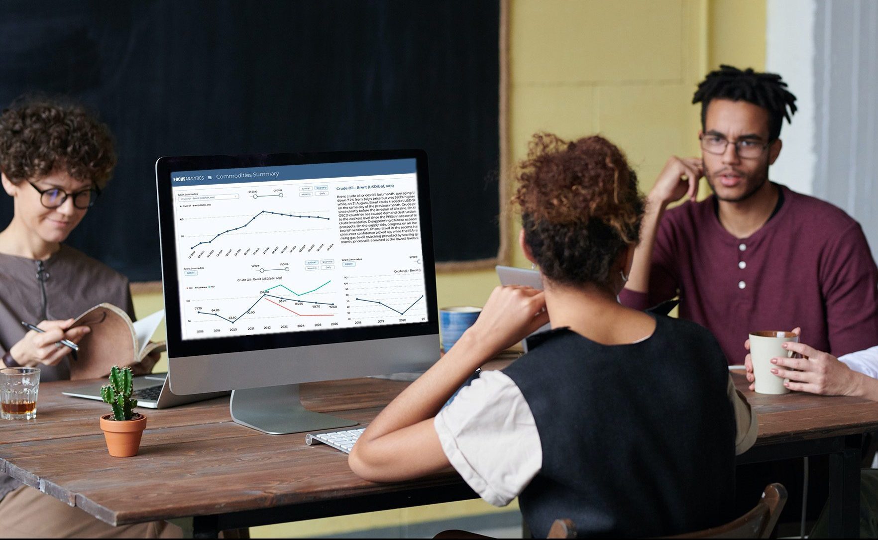 people working together at a computer