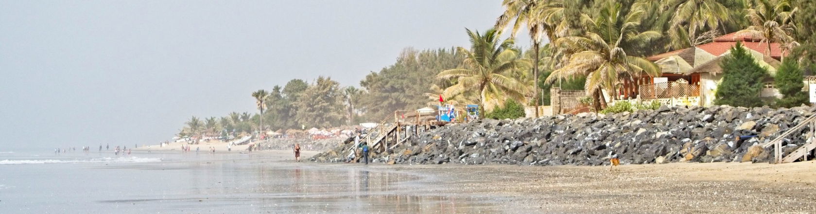 The beach in Gambia
