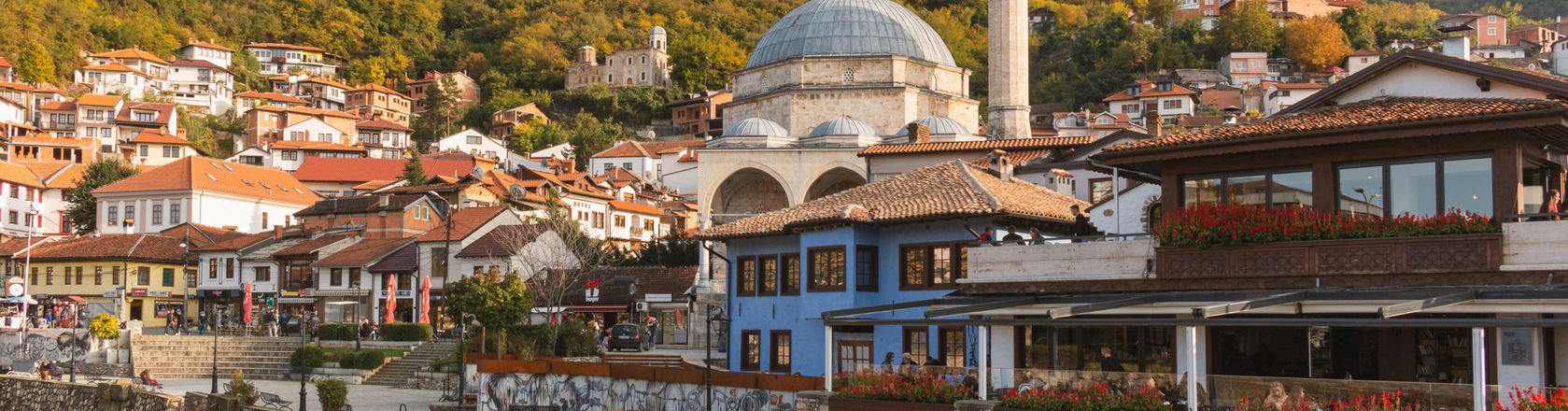 Cityscape in Kosovo