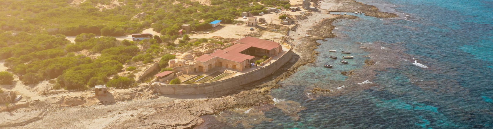 The beach and ocean in Libya